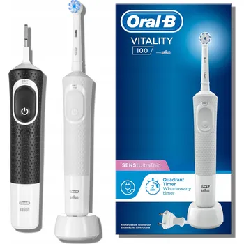 Elektrický zubní kartáček Elektrický Zubní Kartáček na zuby Oral-B Vitality 100 + rukojeť Dvoubalení