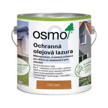 Olej na dřevo Olejová lazura ochranná, Cedr 728, OSMO 25000 ml, balení 1 ks