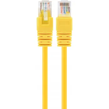 Síťový kabel GEMBIRD Patch kabel RJ45, lisovaná koncovka, Cat 5e UTP, 0.25m, žlutý