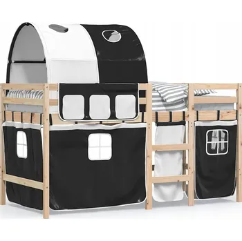 Dětská patrová postel z borovicového dřeva, 205,5 x 95,5 x 113,5 cm