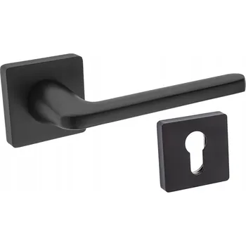 Dveřní kování KLIKA PRO INTERIÉROVÉ DVEŘE ŠTÍTEK PRO VLOŽKU ČERNÁ MATNÁ