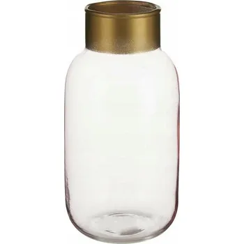 Váza Váza Hladká Růžovo Zlatá Sklo (11,5 x 24 x 11,5 cm)