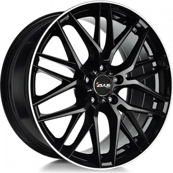 Disk AVUS Alu Kola Avus Af19 7.5x17 5x112 ET30 Black Polished Lip 66.6