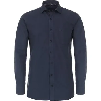 Pánská košile Pánská velká hladká košile s dlouhým rukávem Casa Moda 323978900-100 tmavě modrá (54R)