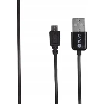 Datový kabel Kabel Nuvo USB - microUSB typ B, 1 m, černý