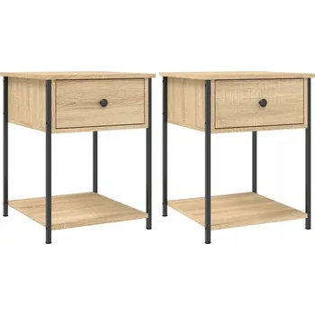 Noční stolek Elegantní noční stolky dub sonoma 44 x 45 x 58 cm, 2 ks