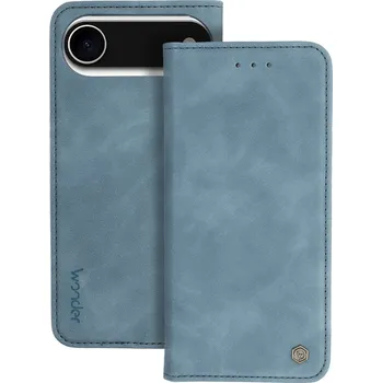 Pouzdro na mobilní telefon Knížkové pouzdro Wonder Smart pro iPhone Air nebesky modrá