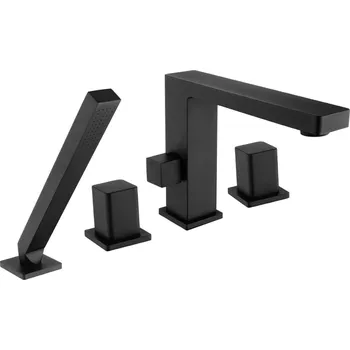 Vodovodní baterie CERANO - Vanová páková baterie na okraj vany Forea - černá matná