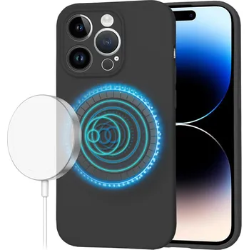 Pouzdro na mobilní telefon Techsuit - SoftFlex MagSafe - iPhone 14 Pro - černá