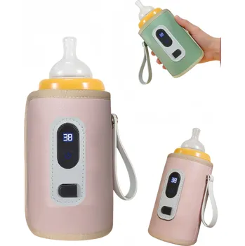 Ohřívač lahví s termostatem, termoska na láhve, přenosný