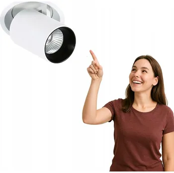 Stropní zapuštěné svítidlo Italux 12 W integrovaný LED zdroj 10 cm bílé