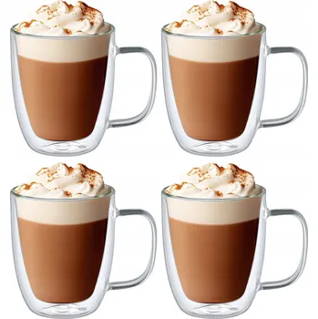 Termosklenice Hrníčky na čaj, kávu Latte Celeste 480ml x 4