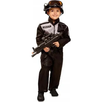 Karnevalový kostým Kostým pro Děti My Me Policie SWAT 1-2 roky Černý