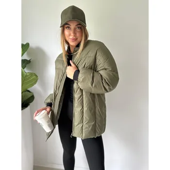 Dámská casual bunda Mishel Péřová bunda khaki Velikost: UNI