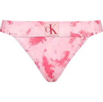 Dámské plavky Dámský plavky Calvin Klein KW0KW02126 0JV Ck Tie Dye Pink Aop Velikost: XL