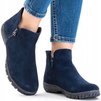 Dámská obuv Wojtyłko dámské kotníkové boty s plochým podpatkem velikost 40