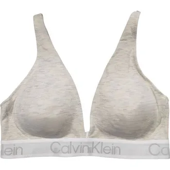 Dámské spodní prádlo Dámská sportovní podprsenka Calvin Klein 001QF6683O P74 SNOW HEATHER Velikost: M