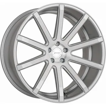 Alu kolo CORSPEED Alu Kola Corspeed Deville 10.5x20 5x112 ET40 Silver-Brushed-Surface/ Undercut Color Trim Weiß 73.1