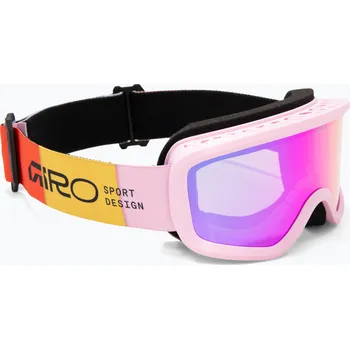 Dětské lyžařské brýle Giro Chico 2.0 Jr light pink blocks/amber pink