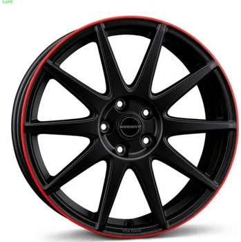 Alu kolo BORBET Alu kola BORBET GTX 8x19 5x114.3 ET50 Black Matt Rim Red 72.5