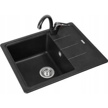 Granitový dřez Jednokomorový granitový dřez Franke BFG černý