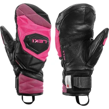 Sportovní chránič Rukavice LEKI WCR Venom 3D Junior Mitt black-pink - 8.0