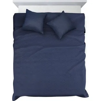 Přehoz na lůžko Přehoz na postel Eurofirany polyester 200 cm x 220 cm modrý