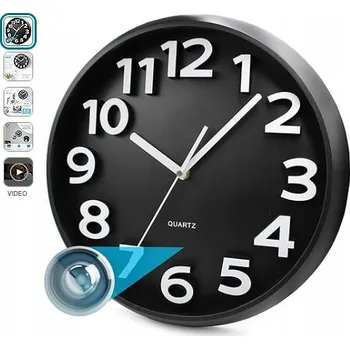 IP kamera Mini špionážní kamera HODINY Full HD 4K s vestavěnou kartou