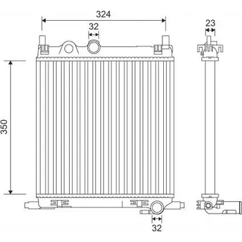 Chladič motoru Chladič, chlazení motoru VALEO 701128