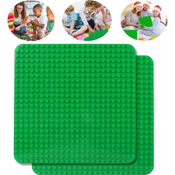 ostatní stavebnice Deska / Podložka s výstupky 24x24 zelená základní deska 38,5 x 38,5 cm