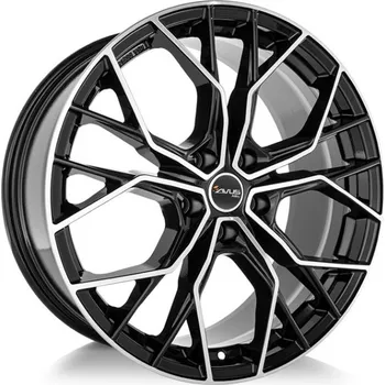 Alu kolo AVUS Alu Kola Avus Ac-M10 8x18 5x114.3 ET45 Black Polished 73.1