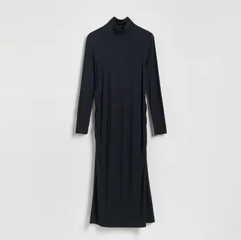 Dámské šaty Reserved - Šaty s vysokým podílem modalu - černý - 373HZ-99X - 373HZ-99X-M