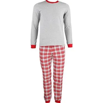 Chlapecké pyžamo Pleas Dětské dlouhé pyžamo šedé melé 152 (183801-202-152)