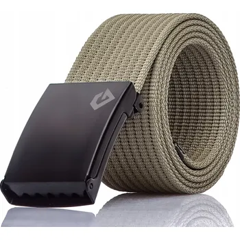 Opasek Dlouhý TEXTILNÍ pásek 130 cm ŠIROKÝ Zelený Khaki