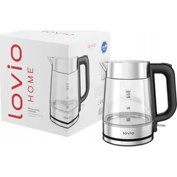 Rychlovarná konvice Skleněná rychlovarná konvice Lovio LVGEK001