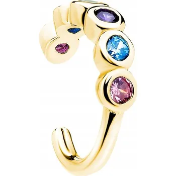 Náušnice Stříbrná POZLACENÁ náušnice NAUŠNICE se zirkony