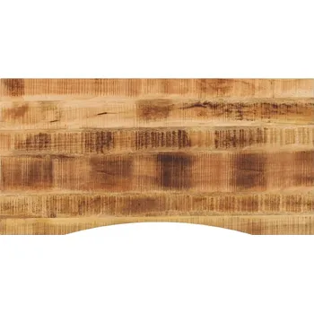 Dřevěná deska k psacímu stolu z manga 120 x 60 x 2,5 cm v přírodní barvě