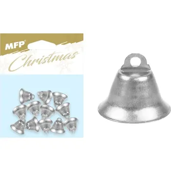 Vánoční dekorace MFP zvonečky 1,7cm/12ks stříbrné 8882341