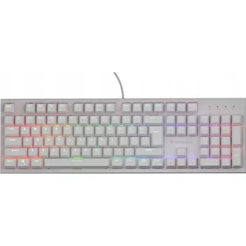 Klávesnice Mechanická klávesnice Genesis Thor 303 RGB Outemu Peach Silent Bílá