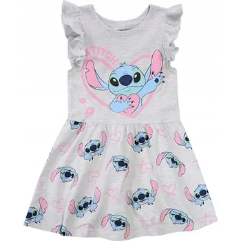 Dámské šaty Stitch Letní ŠATY BAVLNA volánky šedý melír 110 D081J