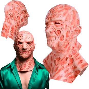 Karnevalová maska Latexová maska na obličej Freddy Krueger, unisex