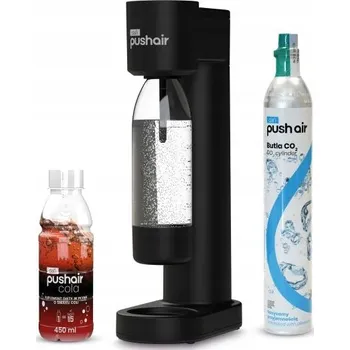 Výrobník sody Výrobník Sody Dafi PushAir SATCZ1BS + bombička s CO2 plynem + láhev 0,7 l + sirup