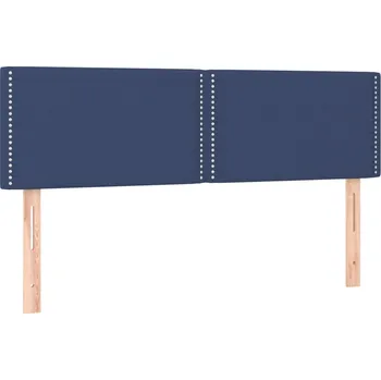 Čelo postele modré, 144 x 5 x 78/88 cm, nastavitelná výška