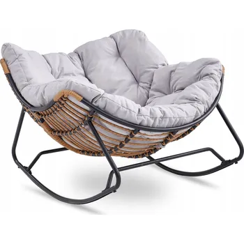 Křeslo Houpací křeslo Mebel Elite šedé