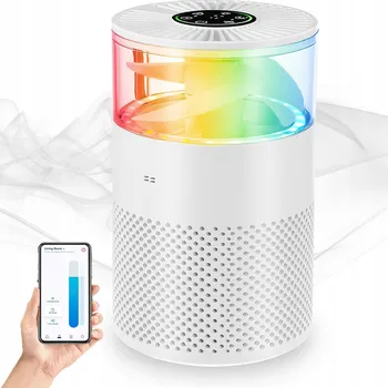 Čistička vzduchu Čistička Vzduchu Pro Alergiky Domů s Nočním Světlem, Wifi, Automatický Režim, 22db, 50 m2 - 150 m2