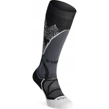 Dámské ponožky Dámské lyžařské Ponožky Bridgedale Ski MW - černé/bílé 35-37
