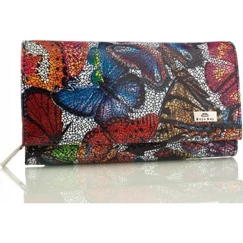 Peněženka DÁMSKÁ KOŽENÁ PENĚŽENKA S VELKÝM KOŽENÝM ZIPEM, polský výrobek