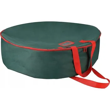 Zelená taška na uskladnění vánočních ozdob