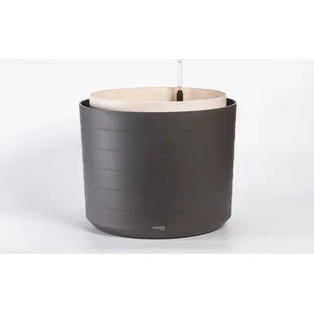 Pěstitelství Plastia Samozavlažovací velkoobjemová nádoba Berberis 46 - antracit/slonová kost