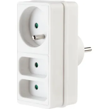 Elektrická zásuvka Elektrická Zásuvka rozbočka Hama bílá